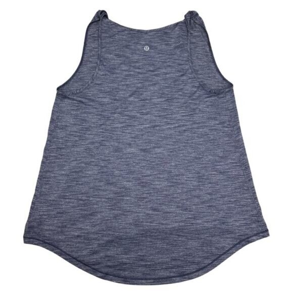 LULULEMON Do The Twist Tank Sz 2 Heathered Deep Navy - Picture 3 of 5